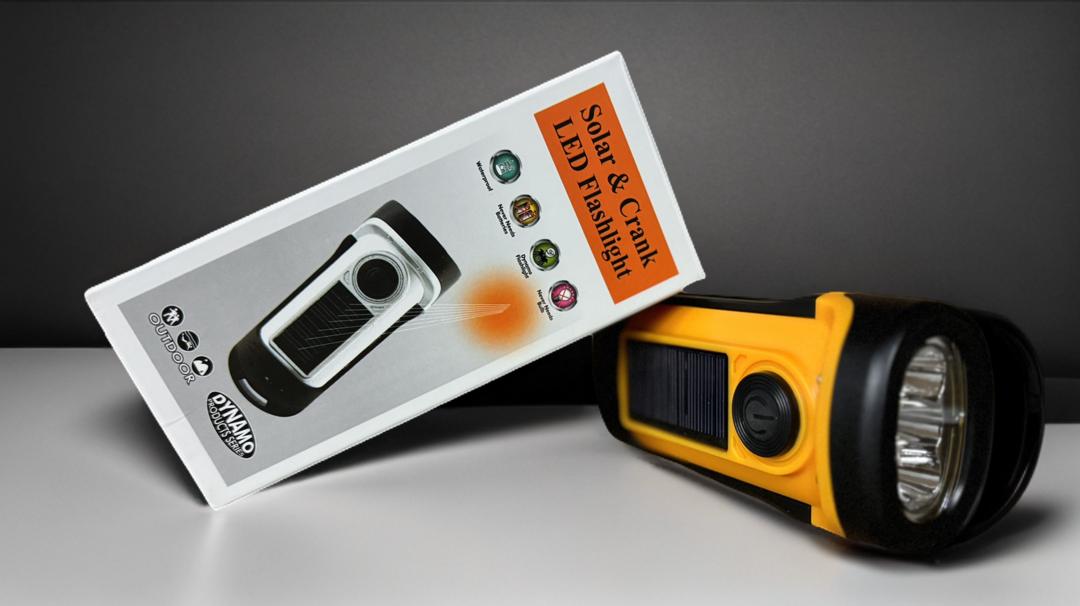 Solar Crank Flashlight